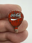 Vintage Enjoy Coca-Cola Coke Red Hot Air Balloon Lapel Hat Pin