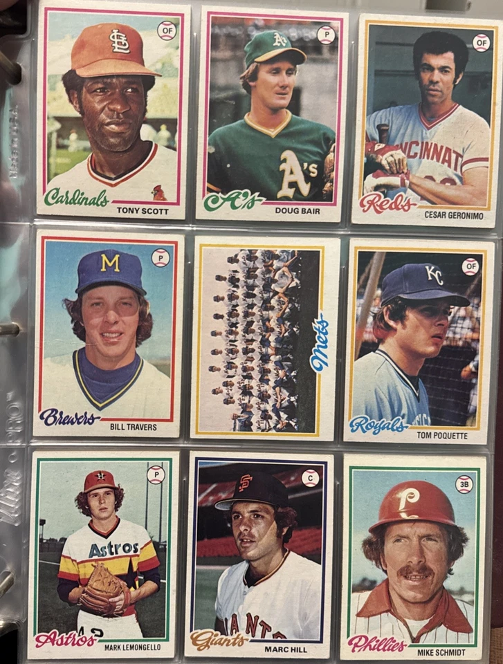 1978 TOPPS JUEGO COMPLETO EN CARPETA (726) TARJETAS ROSE RYAN/MOLITOR MURRAY RC Foto 4 de 4