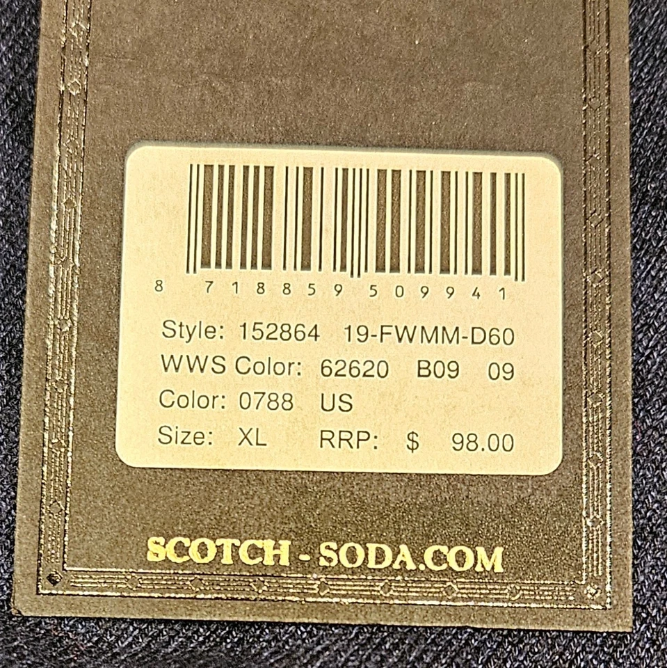 Suéter Scotch & Soda Clásico Azul Marino Cuello Tortuga Para Hombre Talla XL Ligero Foto 4 de 4