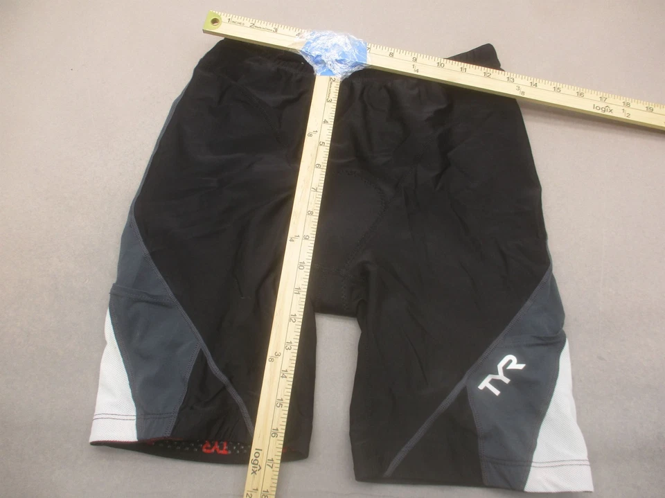 Pantalones Cortos de Ciclismo TYR Talla XL Para Hombres Negros Negros Nylon Spandex Acolchados Cremallera Bolsillo 151 Foto 2 de 4