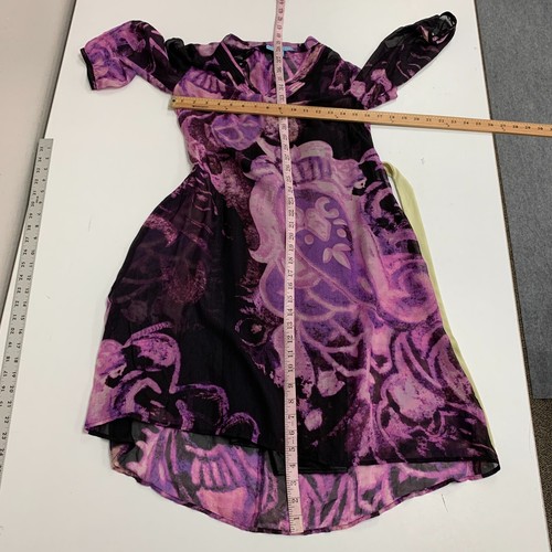 Antonio Melani Slip Dress Womens 0 Silk Abstract 2 Piece Bracelet Sleeve *READ - Picture 9 of 15