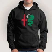 Alfa Romeo Red and Green Men's Hoodie Clothing Black