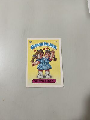 1985 Topps Garbage Pail Kids Series 2 #49b SCHIZO FRAN