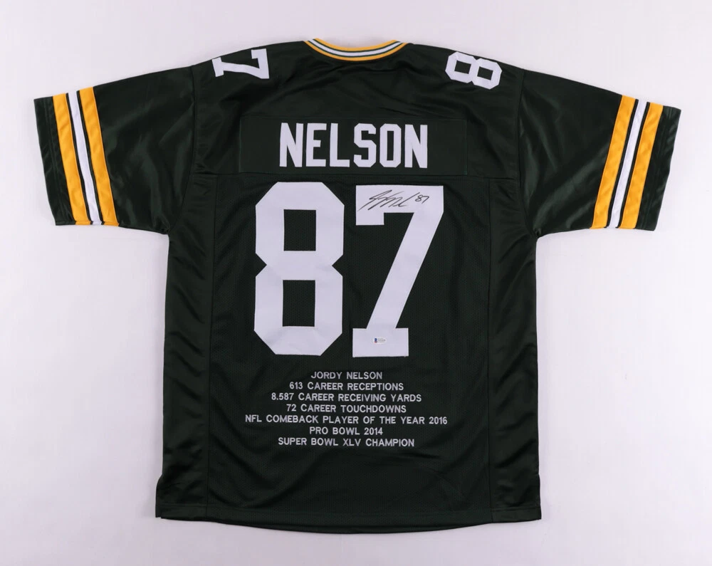 Jordy nelson cheap signed jersey