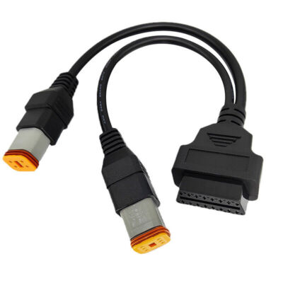Adapter Cable Diagnostic Scanner For Harley Davidson 6/4 Pin to OBD2 Motorcycle