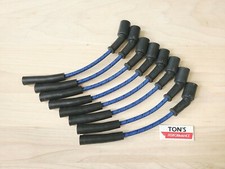 Vintage Cloth Ls Spark Plug Wire Set 8.5 Ls1 Ls2 Ls3 Ls6 Camaro Corvette Blue Vintage Cloth Ls Spark Plug Wire Set 8.5 Ls1 Ls2 Ls3 Ls6 Camaro Corvette Blue