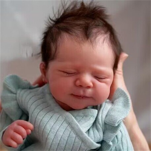 Reborn Baby Dolls 18" Realistic Toddler Lifelike Chubby Sleeping Cloth Body