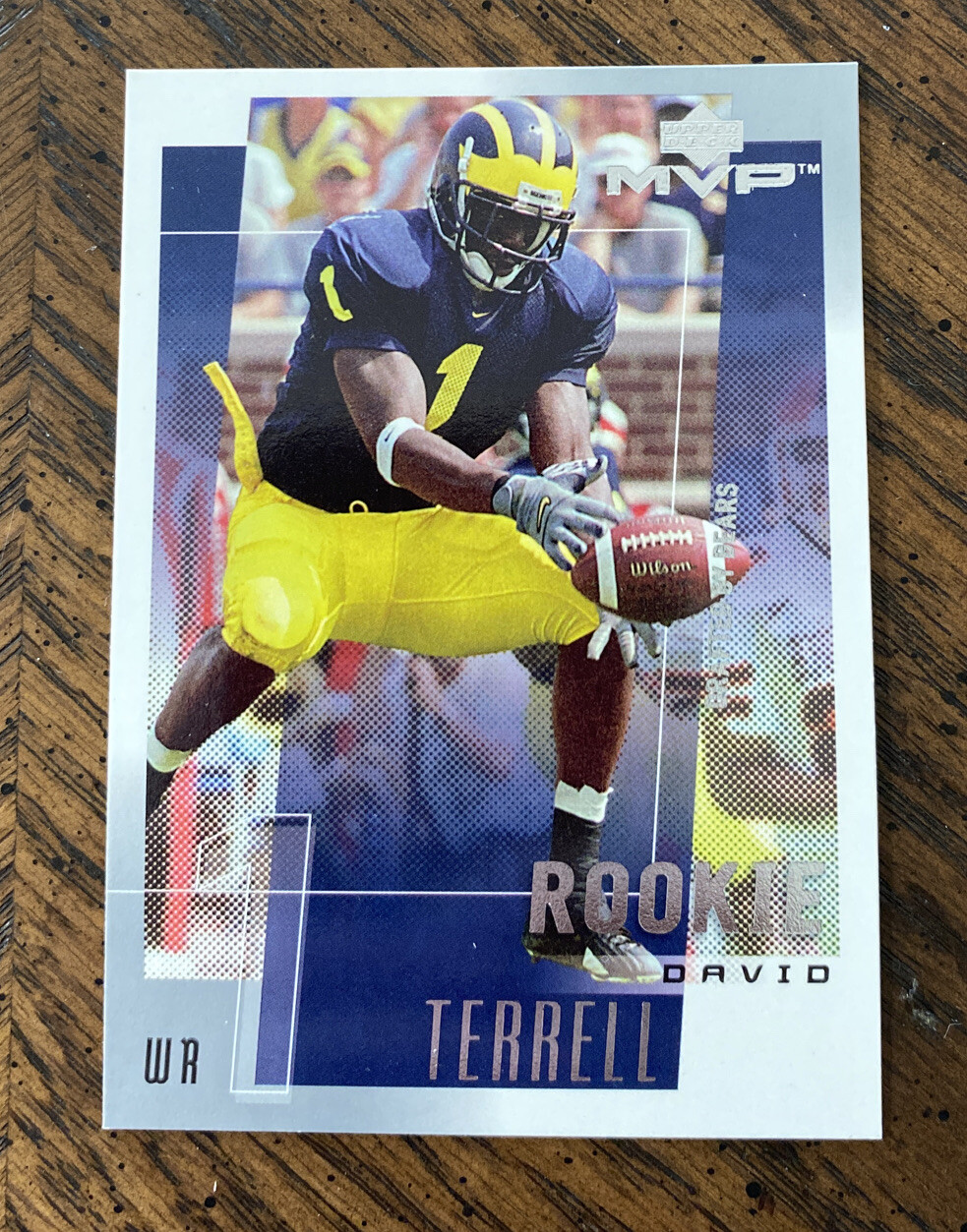 2001 Upper Deck MVP Football David Terrell #314 Rookie Chicago Bears