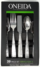 Oneida McKinley 20 Piece Casual Flatware Set, Service for 4