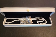 Imitation Pearl Necklace for Men, Pearl Necklaces for Women, 6mm White