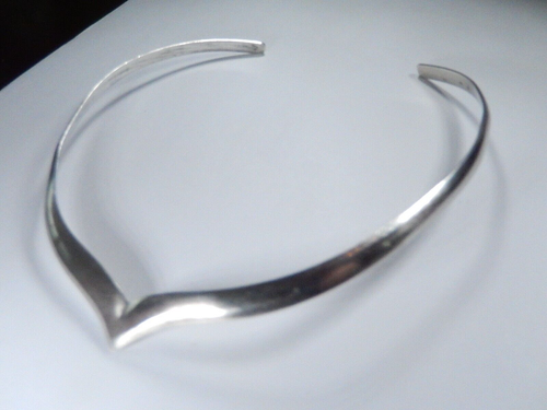 Vintage TAXCO TL-BB Sterlingsilber Halsreif Spitzhalsband Halskette
