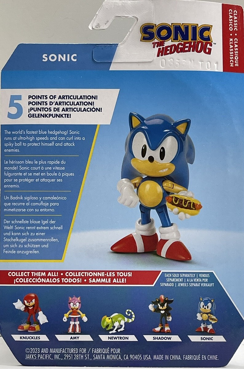 2023 Sonic The Hedgehog Classic SONIC Figure Toy Doll Jakks 2.5