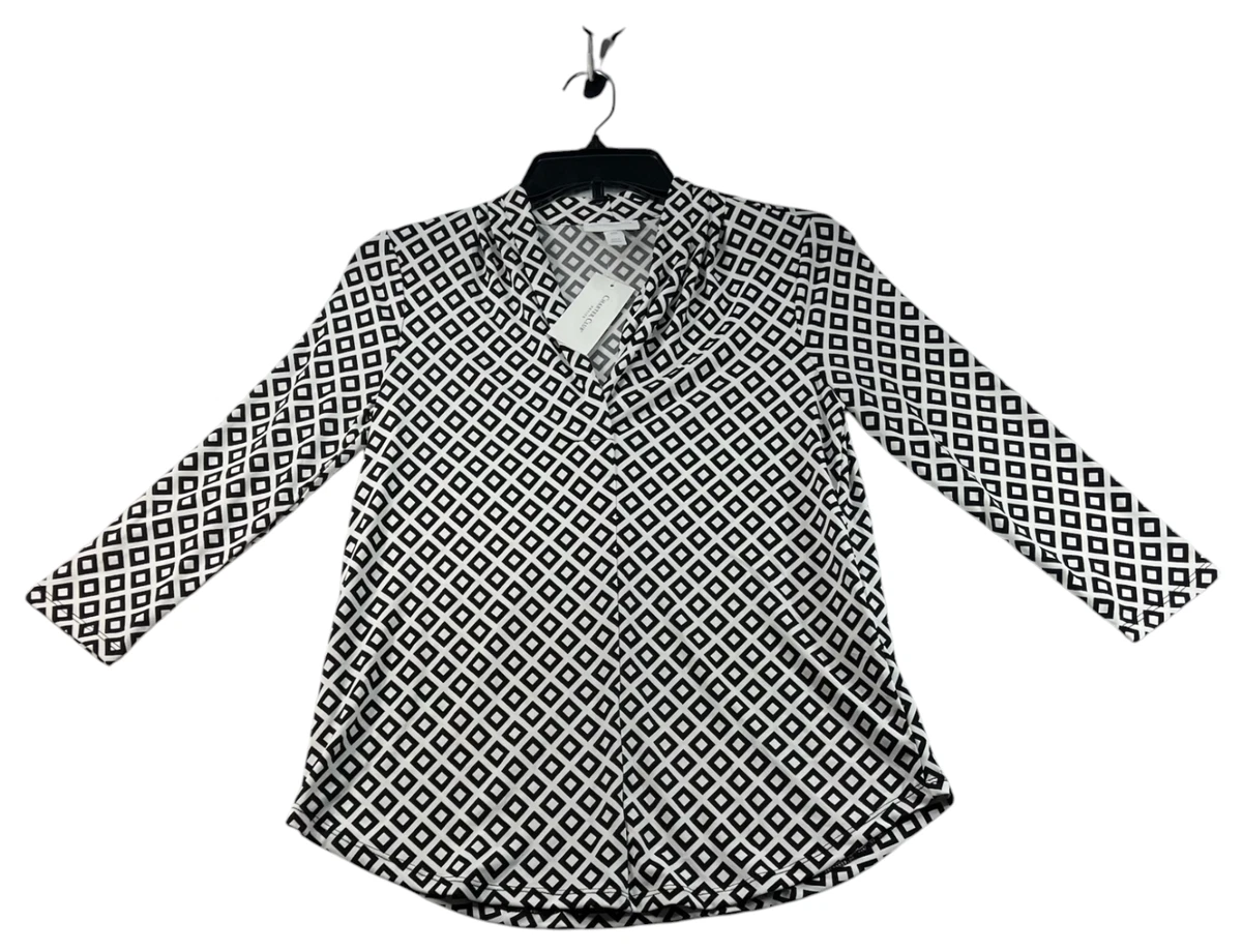 Débardeur/blouse Charter Club Petite 100% Coton Pima - Taille P/L - Rose à Pois Blancs - Neuf Avec étiquettes