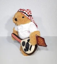 NEW Rare HTF 2012 Hard Rock Cafe Bahrain Herrington Teddy Bear W/Oud Plush 9"NWT