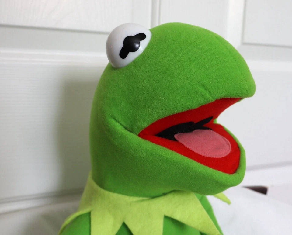 Prateleira de Pelúcia Vintage Kermit the Frog 18" Sitter Muppets Jim Henson Nanco - Imagem 2 de 4