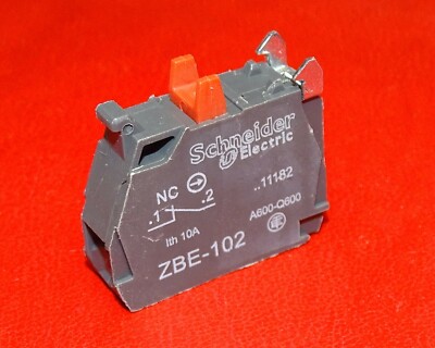 Pack Of 2 Pack Of 2 Contact Block 1Nc Zbe-102 Schneider Electric Zbe-102 Pack Of 2 Pack Of 2 Contact Block 1Nc Zbe-102 Schneider Electric Zbe-102