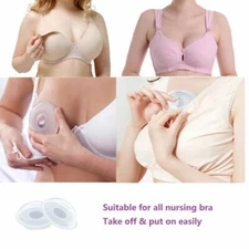 Breast Milk Collector Nursing Cups Reusable Collect Leakproof Silicone - 2 pack