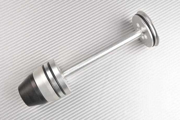 Protège fourche BMW Scrambler évite rayures axe bras oscillant gris