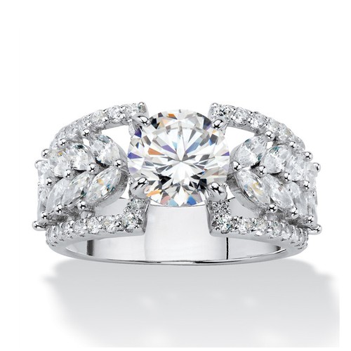 925 Silver Rings for Women Gorgeous Cubic Zirconia Wedding Jewelry Size 6-10 - Bild 2 von 5