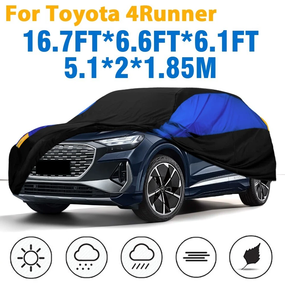 For Toyota 4Runner Highlander blue Car Full Cover Sun Rain Dust Protection Foto 3 de 4