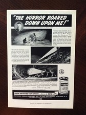 1942 vintage original ad Eveready Long Lasting Battery