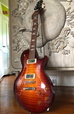 Collings 360 Deluxe Carved Top 2009 - Dark Cherry Burst Ex Plus Cond Free Ship