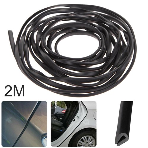 2M U Shape Car Door Edge Guard Molding Trim Protector Black Rubber Seal Strips - Picture 5 of 13