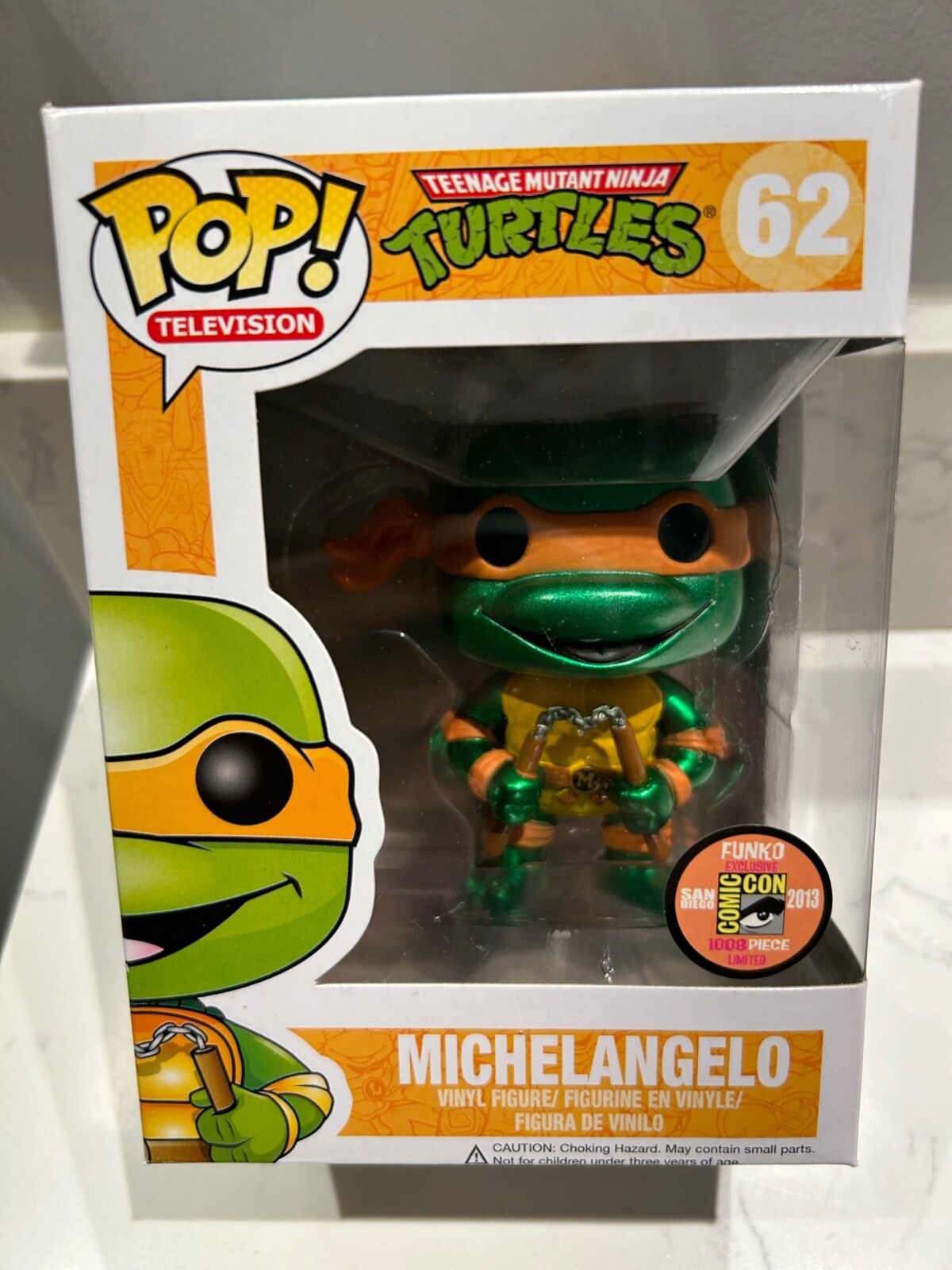 Funko Pop! Michelangelo #62 2013 Sdcc Exclusivo - Retirado/Bóveda - Grial