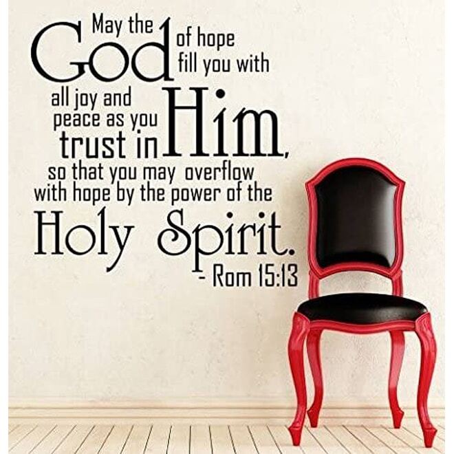 Bible Verse Wall Decal Psalm Romans 15 13 May The God Of
