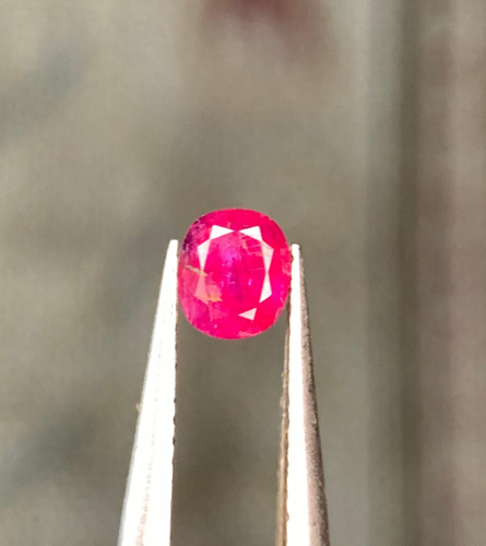 Natural Ruby, 0.65 Carat From: Afghanistan
