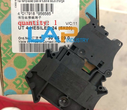 QTY:1 New For Phoenix Fuse Terminal UT 4-HESILED 24 (5X20) 3046090 - Picture 1 of 1