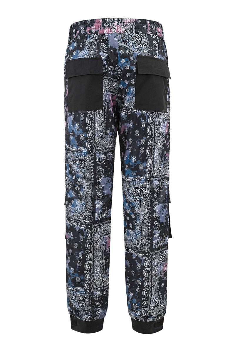 【COLOR iN ID】banding cargo pants MEN'S TECHNO UTILITY BANDANA PRINT HYPER CARGO JOGGER PANTS