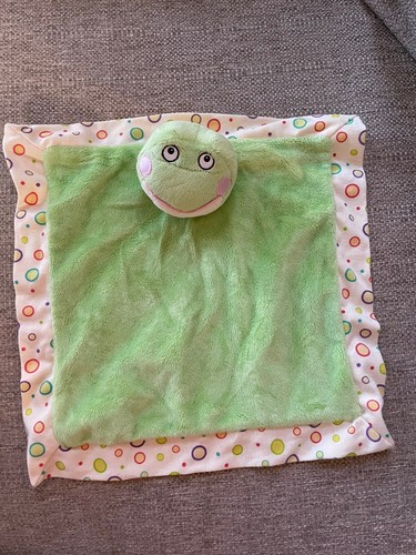 GANZ GUM DROP BABY SECURITY BLANKET LOVEY GREEN FROG BLANKIE SOFT DOTS GUMDROP - Picture 3 of 6