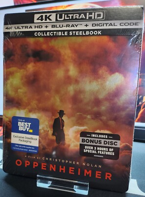 Oppenheimer 4K UHD Blu-ray Digital Best Buy Exclusive Steelbook - Sold Out