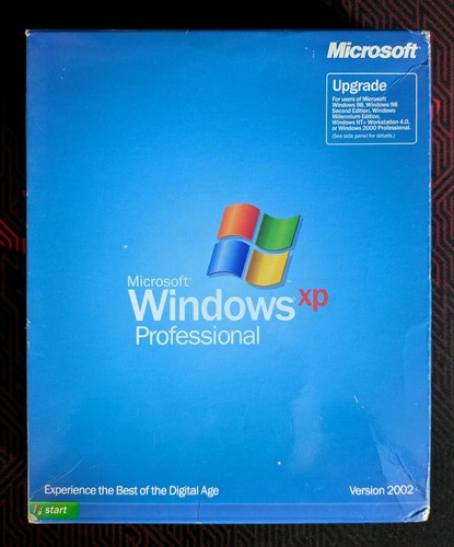 Windows XP Professional Big Box New Sealed - 2002