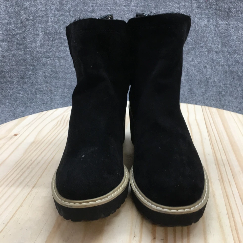 Hey Girl By Corkys Botas Mujer 8 Botines Básicos Tacones Negro Imitación Cuero Foto 4 de 4