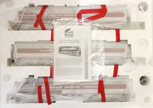 MTH O Scale Premier E-8 ABA Set motore diesel Rock Island con proto-suono - Foto 2 di 8