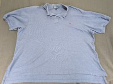 Polo Ralph Lauren Polo Shirt Mens 2XB Big Short Sleeve Embroidered Logo Blue
