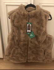 Nicole Miller Faux Fur Jacket Reverse Brand New With Tags Camel Colour