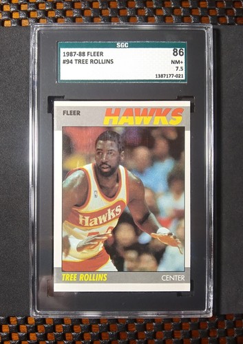 1987-88 Fleer Basketball [Base] #94 Wayne Tree Rollins ATL ORL NM+ SGC 7.5 (86) - Bild 9 von 12