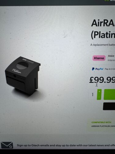Batería Gtech Platinum Longer Runtime 3350mAh funciona con AirRAM Mk2 y K9 PVP: £99 - Imagen 5 de 5