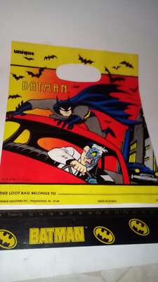 Batman Animated Series Party Bag, Plastic Tüte, 18 cm