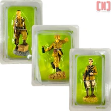 Set Of 3 Del Prado WW2 Diecast Metal Toy Soldiers Model Ornament Figures