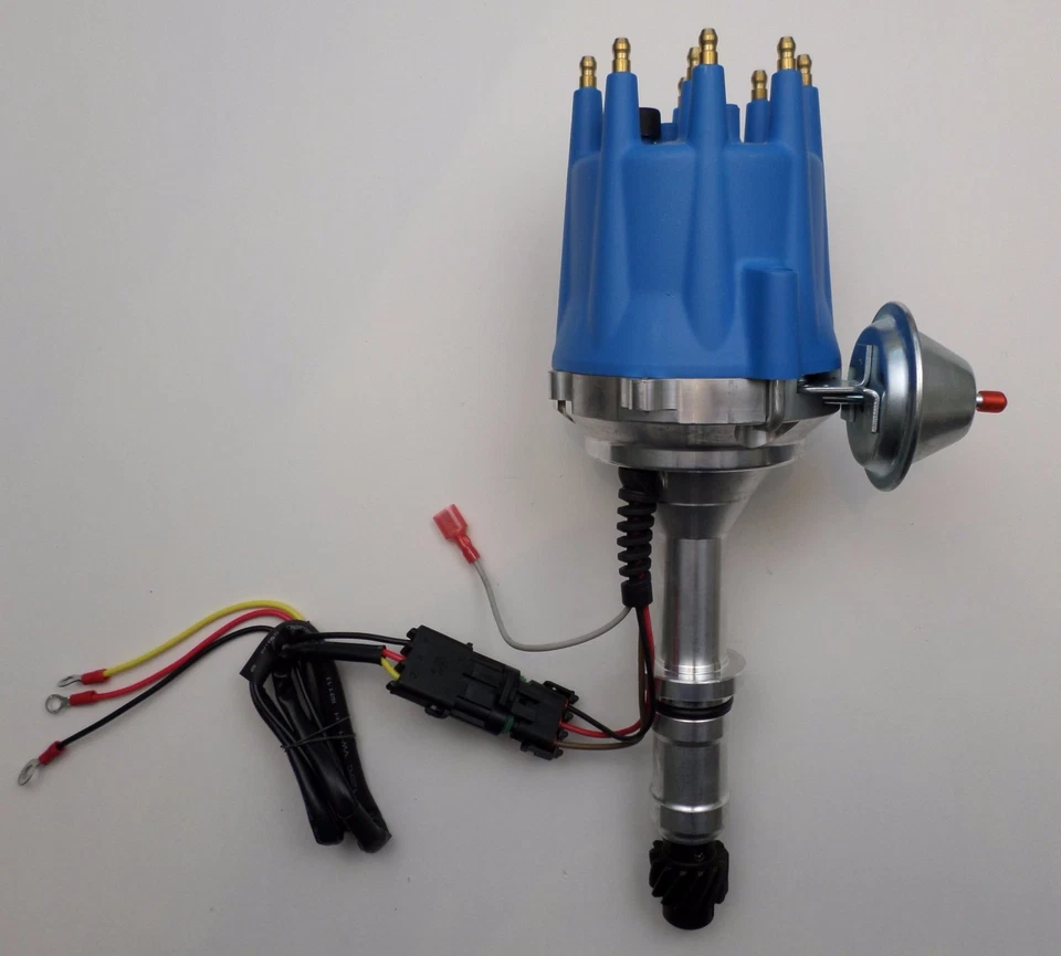 Tapa Pequeña BUICK 300 340 350 14964-80 PRO SERIES AZUL HEI Distribuidor + Bobina 50k Foto 2 de 4