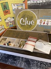 Clue Detective Board Game Vintage 1963 Parker Brothers Complete