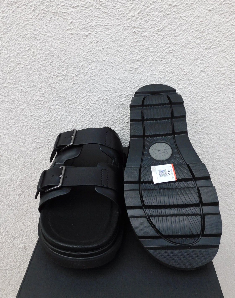 UGG CAPITOLA BUCKLE SLIDE 26㎝ 美品 UGG MENS CAPITOLA BUCKLE SLIDE SANDAL SIZE US 9 COGNAC-BROWN