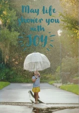Happy Birthday Card - May Life Shower You with Joy in Countless Little Ways