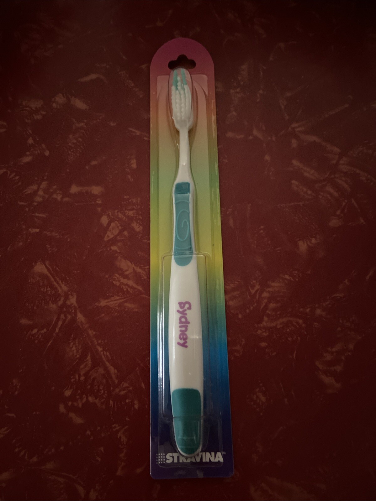 Stravina Personalized Toothbrush - SYDNEY - Standard Child Teen Adult NEW IN BOX