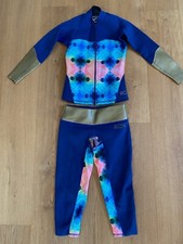 Damski kombinezon do pływania Roxy kombinezon surfingowy 2mm 2-częściowy rozm. XS 32-34 Niebieski/Kolorowy