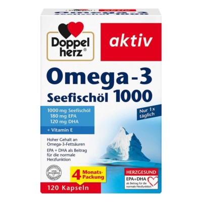 Doppelherz Omega-3 Seefischöl 1000 Kapseln, 120 St PZN 16588544  